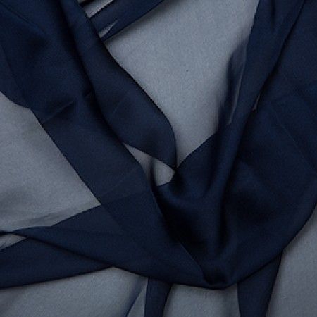 navy blue chiffon fabric