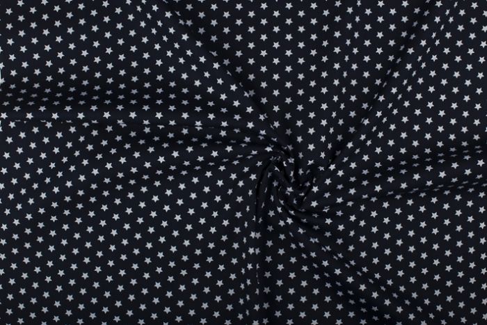 Stitch It Cotton Print Fabric Stars Navy