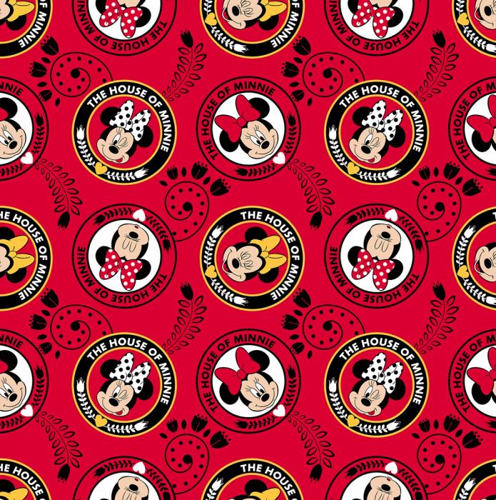 Disney Fleece Fabric House Of Minnie