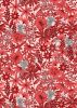 Purrfect Petals Fabric | Purffect Petals Red