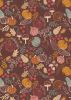 Lewis & Irene Snuggle Season Fabric | Pumpkins Chocolate