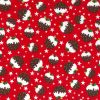 Christmas Fun Fabric | Christmas Pudding Red