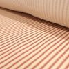 American Ticking Stripe Fabric | Red On Cream