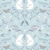 Cassandra Connolly Arctic Adventure Fabric | True North Cool Aqua Pearl