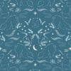 Cassandra Connolly Arctic Adventure Fabric | Arctic Lights, Winter Nights Teal Pearl