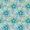 Bahia Lewis & Irene Fabric | Axe Floral Blue & Green