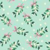 Bluebellgrey - Fa La La Lewis & Irene Fabric | Mistletoe Mint