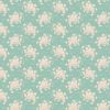 Sunday Brunch Fabric | White Flower Teal