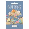 Sunday Brunch Buttons | 14mm - 8 pcs