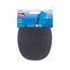 Patches - Sew On - Nubuck Leather | Oval 10.5x13cm | Charcoal