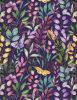 Botanical Magic Fabric | Branches & Butterflies Purple