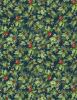 Winter Hollow Fabric | Holly Navy