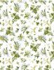 Among The Branches Fabric | Foilage All Over White