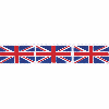 Union Jack Satin Ribbon - 25mm x 20m | Berisfords