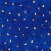 Metallic Robert Kaufman Fabric | Gustav Klimt - Jewel Triangles Cobalt