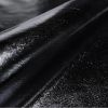 Stretch Metallic Lame Fabric | Black