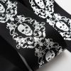 Metallic Skull Halloween Satin Ribbon | 38mm x 5m Roll