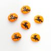 Pumpkin Witch Buttons | Size 34 - Pack Of 6