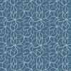 Hajime Fabric by Stuart Hillard | Linear Flower Blue