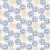 Hajime Fabric by Stuart Hillard | Linen and Blue Flower Burst