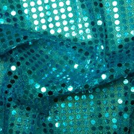 6mm Sequin Fabric | Turquoise