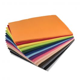 9 x 12 Assorted Pack Acrylic Craft Felt - 100 Pcs