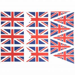 Union Jack Fabric - Pure Cotton, UK Printing | Bunting Panel - Classic ...