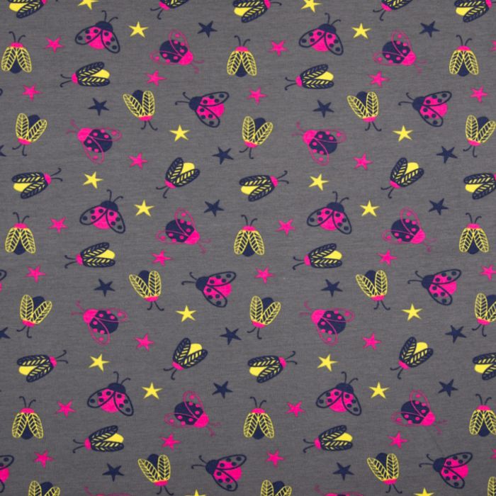 Patterned jersey outlet fabric