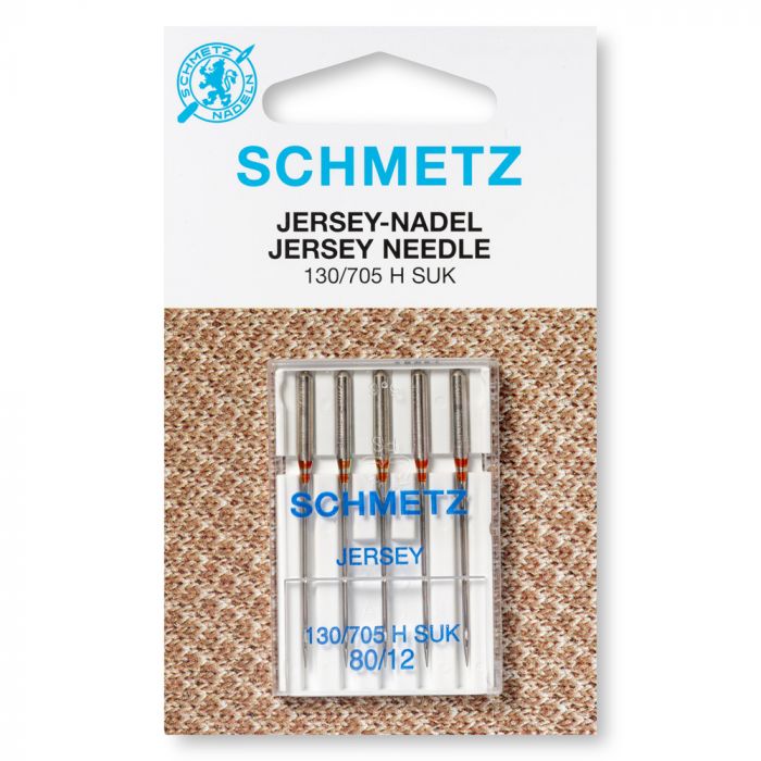 Schmetz Jersey Needles Sizes 70 to 90 - 1 x 5 Needles per card 