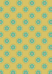 Flower Child Fabric | Funky Daisy Yellow