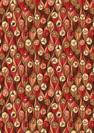 Reflections Fabric | Buds Browns & Reds