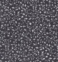 21w Needlecord Fabric | Elegant Vine Grey