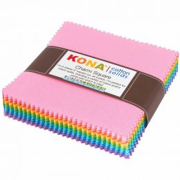 Charm Pack | Kona Solid Pastels (85 Piece Bundle)