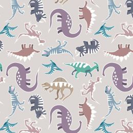 Dino Glow Lewis & Irene Fabric | Dinosaur's Cream Glow