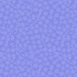 Spring Flowers Lewis & Irene Fabric | Floral Vines Cornflower Blue