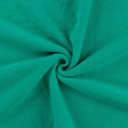 Terry Backed Fleece Fabric | Emerald