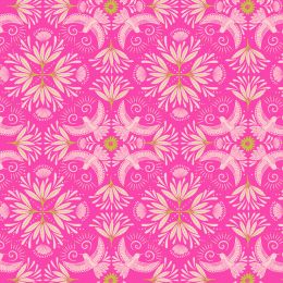 Bahia Lewis & Irene Fabric | Bahian Hummingbird Pink