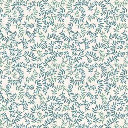 Chalki Lewis & Irene Fabric | Olive Branch Soft Green