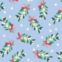 Bluebellgrey - Fa La La Lewis & Irene Fabric | Mistletoe Icicle