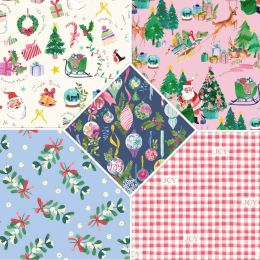 Bluebellgrey - Fa La La Lewis & Irene Fabric | Fat Quarter Pack 3