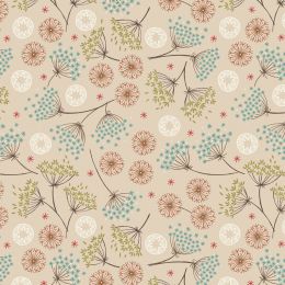 New Forest Winter Flannel Lewis & Irene | Multi Winter Floral Cream