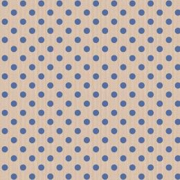 Creating Memories Woven Tilda Fabric | Polkadot Blue