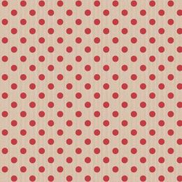 Creating Memories Woven Tilda Fabric | Polkadot Red