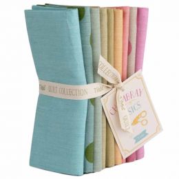 Tilda Seasonal Chambray Fat Quarter Bundle Spring pastels