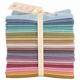 Tilda Chambray Fabric | Fat Quarter Pack - 28 Shades Included