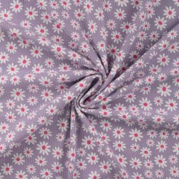 Cutie Rib Print - Daisy Dusty Lilac