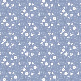 Cassandra Connolly Evenfall Fabric | Moonflower Dark Periwinkle