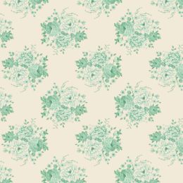 Sunday Brunch Fabric | Mia Teal