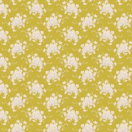 Sunday Brunch Fabric | White Flower Sour Yellow