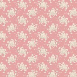 Sunday Brunch Fabric | White Flower Pink